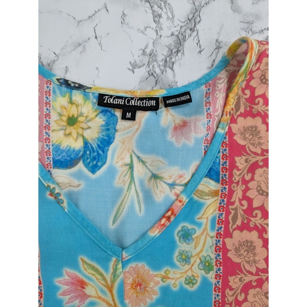 Tolani Collection Patchwork Tunic Top Handkerchie… - image 5